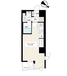 カスタリア新宿御苑 ワンルームの間取図画像