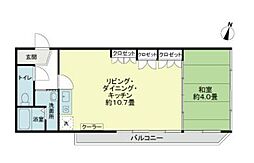平河町ドリームマンション 1LDKの間取図画像