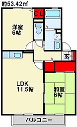 間取図画像 2LDK