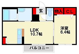 間取図画像 1LDK