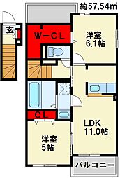 間取図画像 2LDK