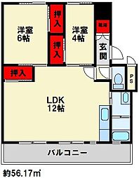間取図画像 2LDK