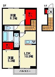 間取図画像 2LDK