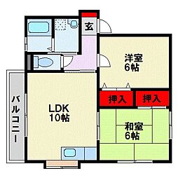 間取図画像 2LDK
