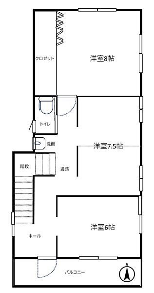 ２階部分間取