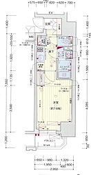 名古屋市営東山線 今池駅 徒歩2分の賃貸マンション 7階1Kの間取り