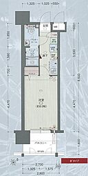 名古屋市営東山線 新栄町駅 徒歩7分の賃貸マンション 12階1Kの間取り