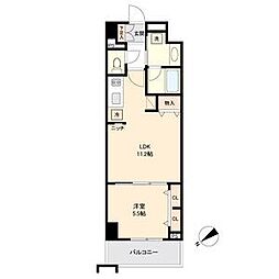 JR中央本線 鶴舞駅 徒歩9分の賃貸マンション 7階1LDKの間取り
