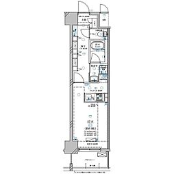名古屋市営鶴舞線 鶴舞駅 徒歩6分の賃貸マンション 10階1Kの間取り