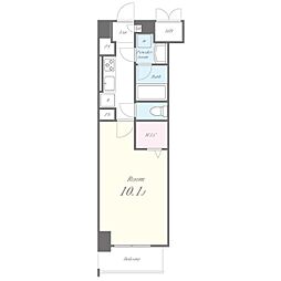 名古屋市営名城線 矢場町駅 徒歩5分の賃貸マンション 4階1Kの間取り