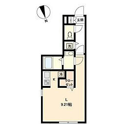 名古屋市営桜通線 吹上駅 徒歩4分の賃貸マンション 3階1Kの間取り