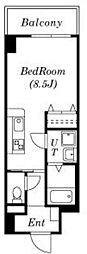 ラドゥセール今池 ワンルームの間取図画像