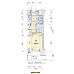 名古屋市中区橘1丁目マンション 1Kの間取図画像
