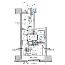 ディアレイシャス大須観音3 1Kの間取図画像