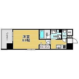 エスペランサ上前津 1Kの間取図画像