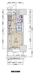プレサンス東別院セレニス 1Kの間取図画像