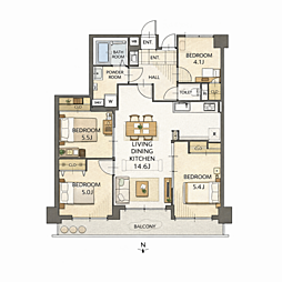 間取図画像 4LDK