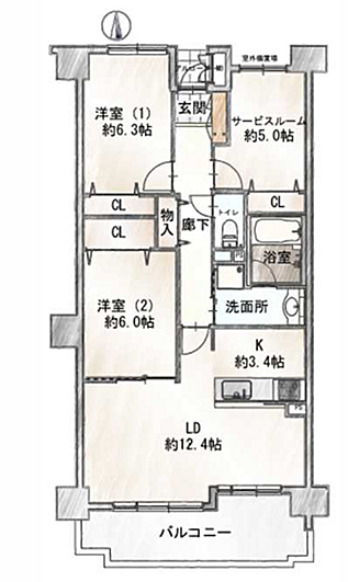 間取り：323000472991