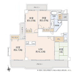 ラビデンス守山町南 4LDKの間取図画像