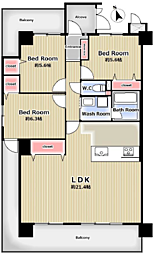 間取図画像 3LDK
