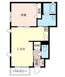 間取図画像 1LDK