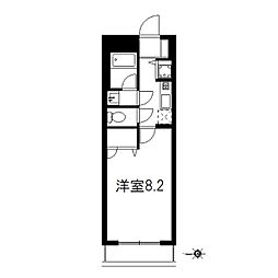 サザンハイツ 1Kの間取図画像