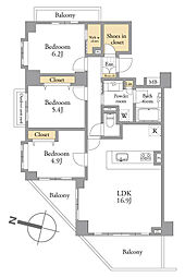 間取図画像 3LDK