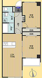 間取図画像 2LDK