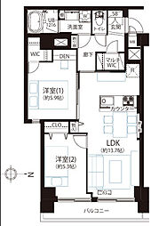 間取図画像 2LDK