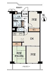 メイツ桜新町 3LDKの間取図画像