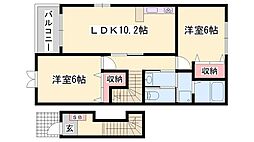 間取図画像 2LDK