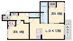 ヴィラーチェ白浜 2LDKの間取図画像