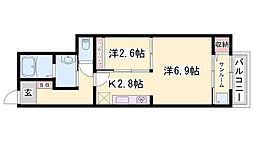 ドマーニ・M1 1SKの間取図画像