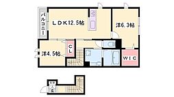 間取図画像 2LDK