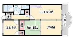 ヤナギマンション 3LDKの間取図画像