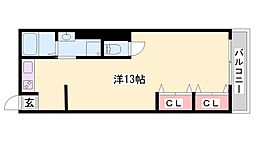 フェリーチェ手柄 ワンルームの間取図画像