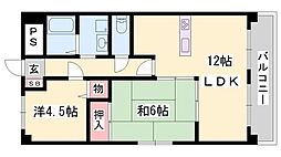 ファルネーゼ鵤 2LDKの間取図画像