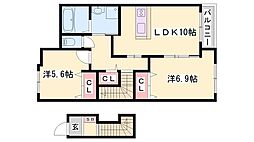 Esperanza 2LDKの間取図画像