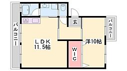 Iマンション 1LDKの間取図画像