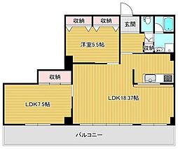 シャルムみつひろ 2LDKの間取図画像