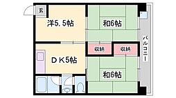 リノGrandBelle姫路 3DKの間取図画像