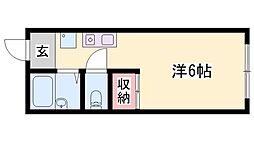 カルム白浜町 ワンルームの間取図画像