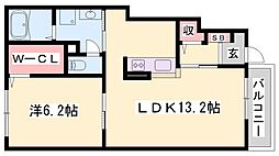 ブリアールシライケ1 1LDKの間取図画像