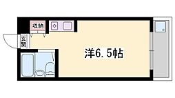 ハッピーコート駅前 ワンルームの間取図画像