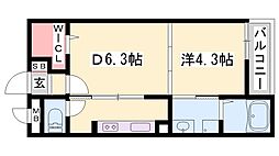 フィレールデュトラジャ7 1DKの間取図画像