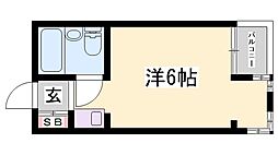 OMレジデンス姫路 ワンルームの間取図画像