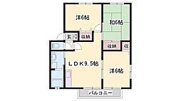 カサベルデ南山2 3LDKの間取図画像