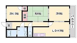 アーバン滝野 2LDKの間取図画像