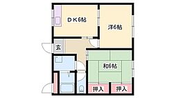 北青山ビル 2DKの間取図画像