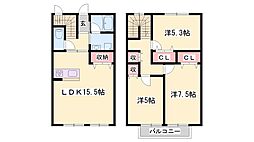 メゾンヴィサージュ 3LDKの間取図画像